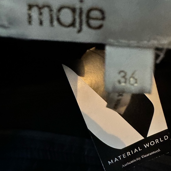 Maje NWT high waisted sailor pants. Tuxedo style Wool with lining. - Picture 4 of 5